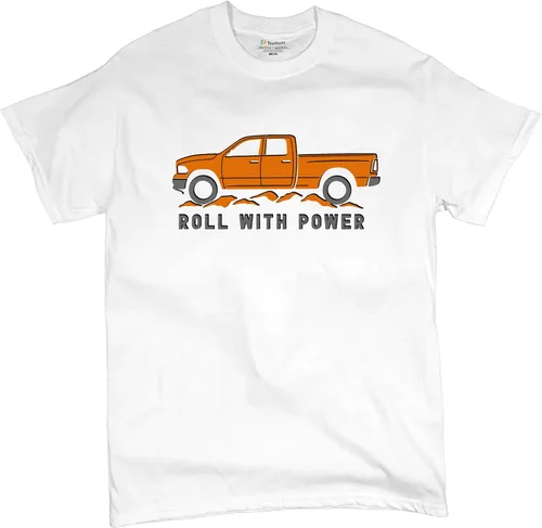 Vista 209 de Tee Hunt Camisetas gráficas y camisetas sin mangas para hombre Roll with Power Pickup Truck