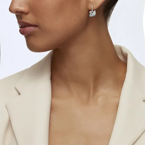 Vista 6 de Swarovski Iconic Swan Crystal Collar y pendientes Colección de joyas