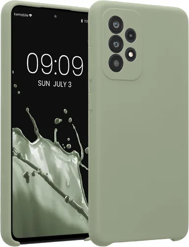 Vista 68 de kwmobile Funda compatible con Samsung Galaxy A13 4G - Funda delgada de silicona TPU - Acabado suave al tacto - Amarillo radiante