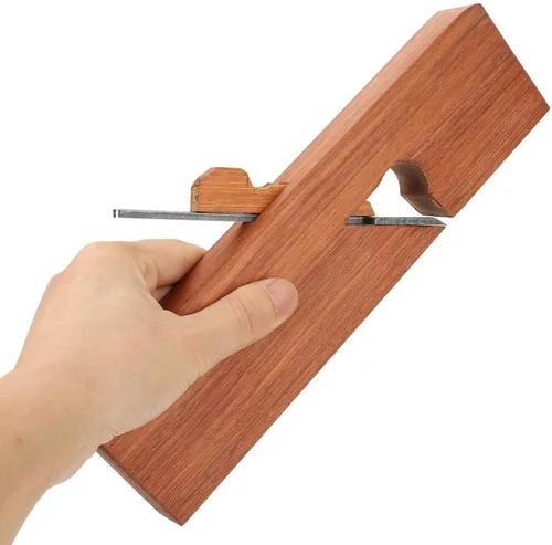 Vista 5 de Herramienta de mano de avión de madera de palisandro para madera de corte de madera herramienta de carpintería de 9.646 in