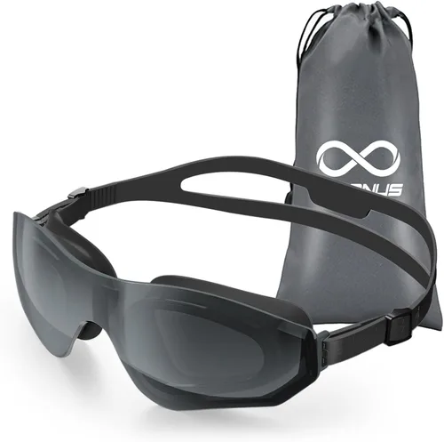 Vista 9 de Gafas de natación para adultos, sin marco, de visión amplia, para hombres y mujeres, antivaho, UV, a prueba de fugas, gafas de piscina