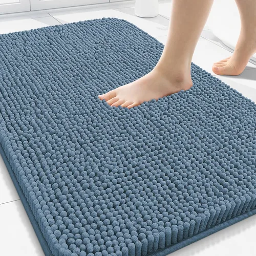 Vista 71 de Arotive Alfombras de baño de felpilla extrasuaves y absorbentes, de 24 x 16 pulgadas, lavables a máquina, parte trasera de goma antideslizante
