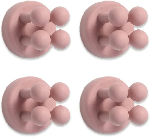 Vista 13 de 6 soportes de silicona impermeables para cepillos de dientes, ganchos autoadhesivos multifunción para colgar llaves, ropa, toalla, cable