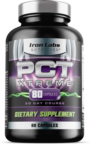 Vista 7 de PCT Xtreme - Suplemento PCT para hombres - Curso de 4 semanas - Refuerzo de apoyo post ciclo (80 cápsulas)