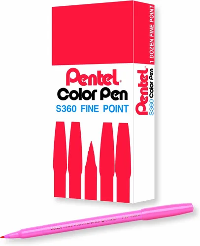 Vista 11 de Pentel Arts - Bolígrafo de color, beige, caja de 12 unidades (S360-124)