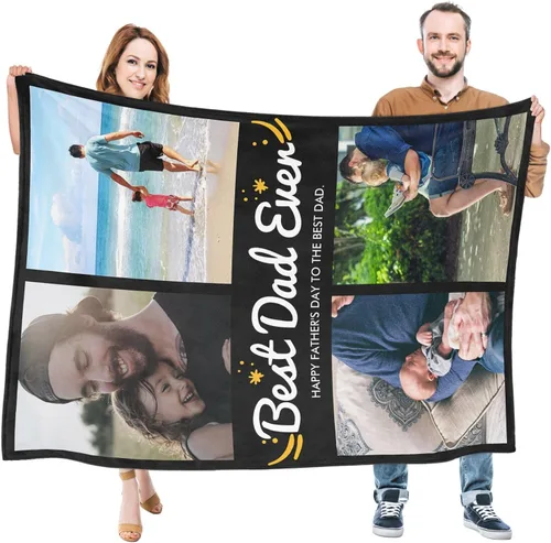 Vista 6 de Regalos personalizados para el día del padre, cobijas personalizadas con fotos, cobija personalizada con foto, cobijas con fotos personalizadas