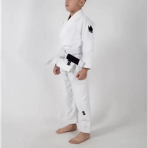 Vista 3 de KINGZ The One Brazilian Jiu Jitsu Gi - Kimono BJJ ligero y duradero para jóvenes - IBJJF Legal - 400gsm Pearl Weave Competition