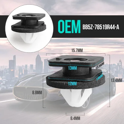 Vista 2 de Kit de retención de clips de retención de moldura de parabrisas de moldura de pilar A, 20 piezas compatible con Ford Explorer 2011-2019