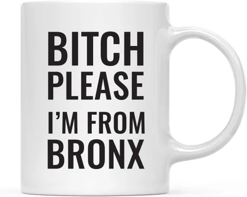 Vista 30 de Andaz Press Taza de café de 11 onzas, regalo de broma, Bitch Please I'm from Alabama, paquete de 1, incluye caja de regalo, divertidas ideas