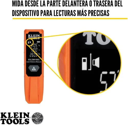 Vista 3 de Klein Tools Laser Distance Measure, Measures in Feet, Inches, Meters