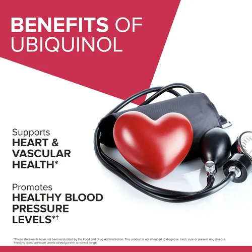Vista 3 de Qunol Mega Ubiquinol CoQ10 Suplemento natural de C0Q10 solubre en agua y grasa para una absorción superior, patentada, antioxidante para la salud