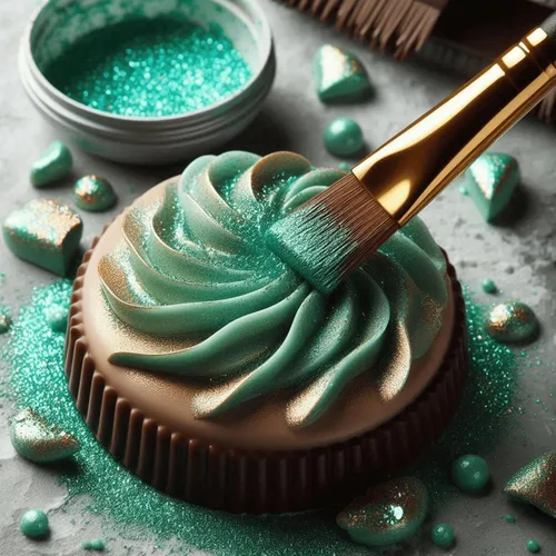 Vista 9 de Confect Agave Green - Polvo Luster Dust comestible para bebidas, cócteles y productos horneados, polvo brillante para pasteles, cupcakes, postres
