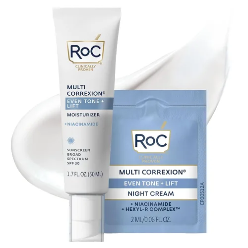 Vista 9 de RoC Multi Correxion 5 en 1 Crema Nocturna Restauradora, Antienvejecimiento para Cara con Hexinol, 1.7 Onzas (El Embalaje Puede Variar)