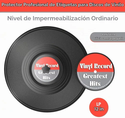 Vista 2 de Douk Audio Record Clean Label Saver Album LP Protector de limpieza de vinilo impermeable Cuidado de la abrazadera (negro)