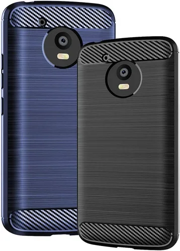 Vista 5 de Funda para teléfono Motorola Moto E4 con protector de pantalla de vidrio templado y accesorios para celda, delgada, resistente de silicona
