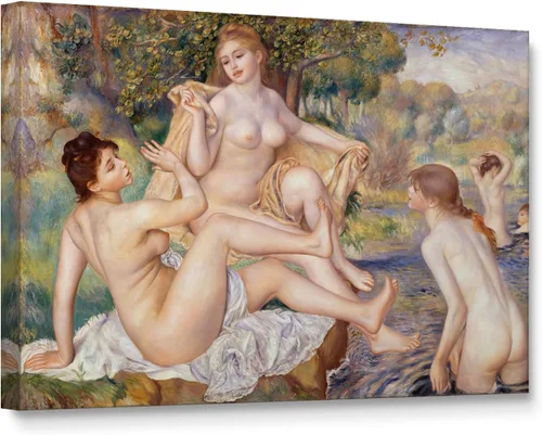 Vista 28 de Niwo ART - Bandera, serie de pinturas más famosas del mundo, lienzo para pared, decoración del hogar, envoltura de galería, estirado, enmarcado