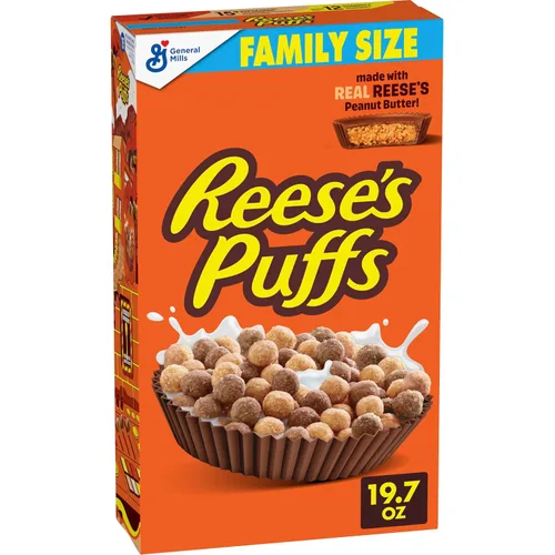 Vista 11 de Reese's, - Cereales de mantequilla de maní para el desayuno, 11.5 onzas