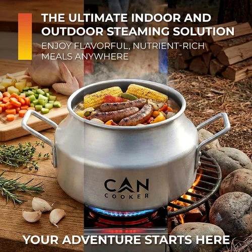 Vista 7 de CanCooker Kit de cocina a vapor original con estante 4 galones Kit original de CanCooker