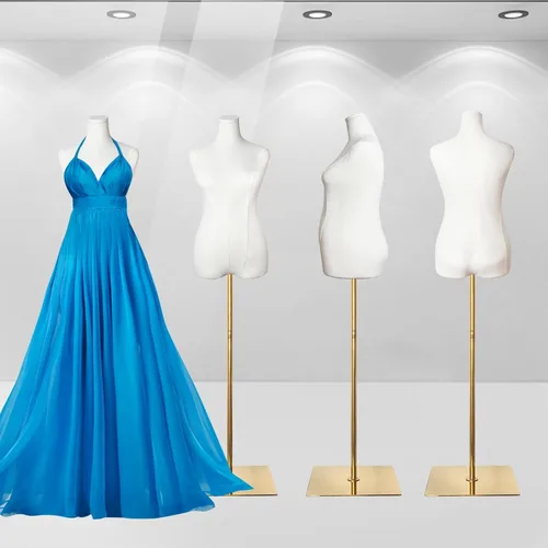 Vista 6 de maniquí femenino con forma de torso de talla grande para mujer, formas de vestido para costura, maniquí de cuerpo con alta estabilidad, soporte