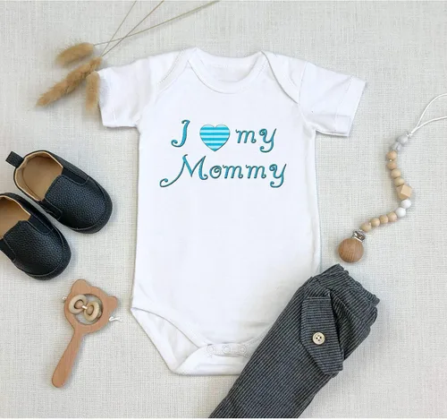 Vista 3 de I Love my Mommy - Mameluco para bebé, recién nacido