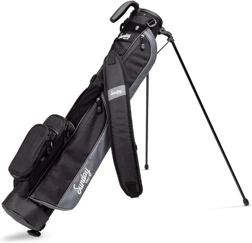 Vista 11 de The Original Sunday Golf Loma Bag - Bolsa de golf ligera con correa y soporte, fácil de transportar bolsa de pie para campo de prácticas, par 3