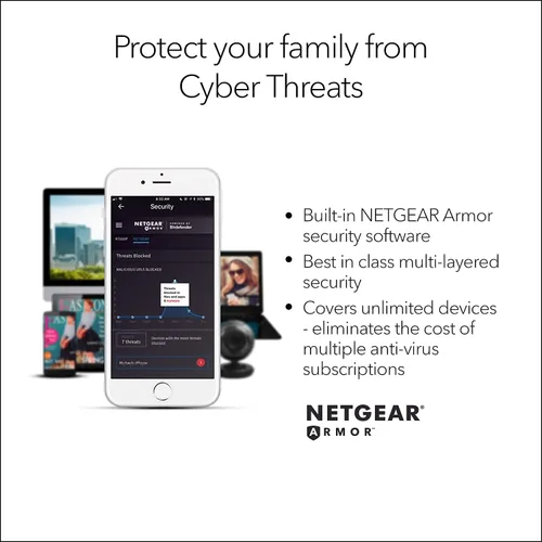 Vista 9 de NETGEAR Nighthawk AX4 WiFi 6 Router