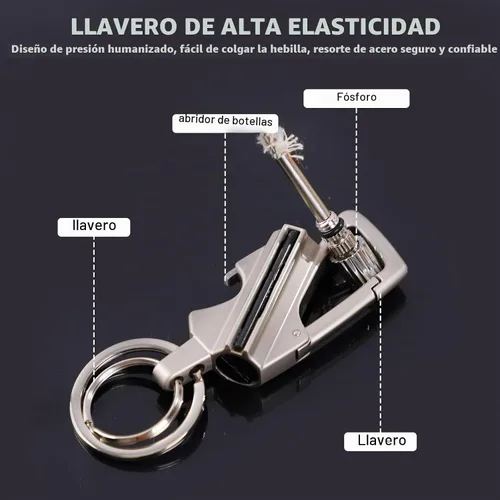 Vista 6 de Encendedor de llavero, paquete de 2 encendedores de queroseno de metal, reutilizable, impermeable, resistente al viento, permanente en cualquier
