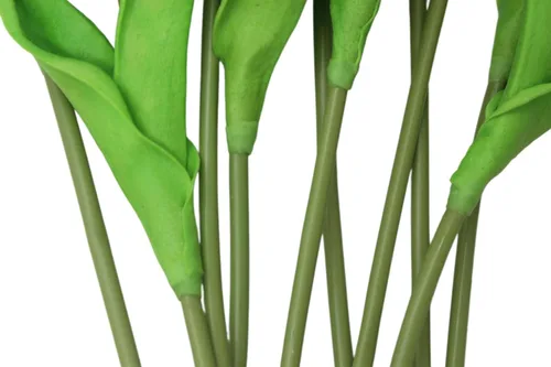 Vista 3 de Flores artificiales, 10 cabezas, mini tulipán artificial de tacto real para decoración del hogar, boda, fiesta, centro de mesa (negro)