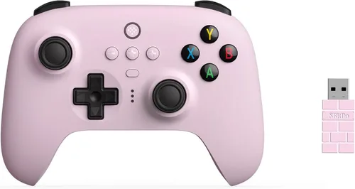 Vista 2 de 8Bitdo Ultimate 2.4g Wireless Controller with Charging Dock, 2.4g Controller for Windows, Android, Steam Deck & Raspberry Pi (Pastel Pink)