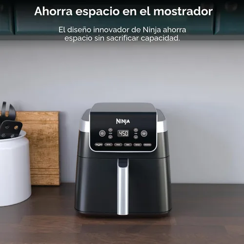 Vista 6 de Ninja Freidora de aire XL con MaxCrisp, 6.5 cuartos de galón, 6 en 1, gris