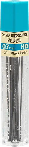 Vista 7 de Minas de Pentel Super Hi-Polymer, Gris