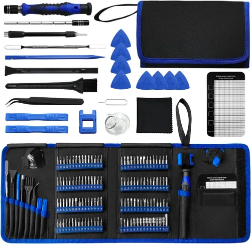 Vista 9 de EFAITHFIX Kit de herramientas de reparación 22 en 1, juego de destornilladores de palanca de apertura de 22 piezas, juego de destornilladores