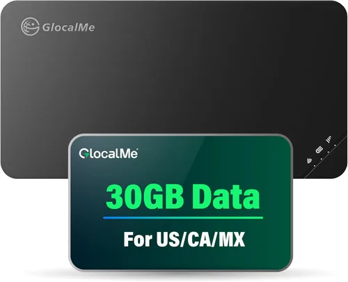 Vista 11 de GlocalMe U3 - Dispositivo de punto de acceso móvil 4G LTE con 10 GB de datos US/CA/MX de 30 días, punto de acceso WiFi portátil para viajes en más