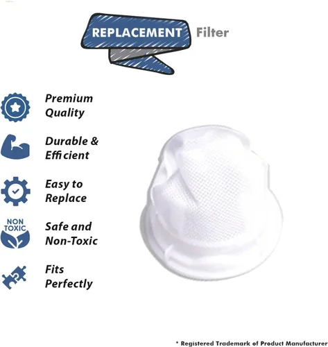 Vista 2 de Pieza de repuesto para filtros de vacío Bissell Featherweight 2 / Pack # Comparar con la parte 3204E