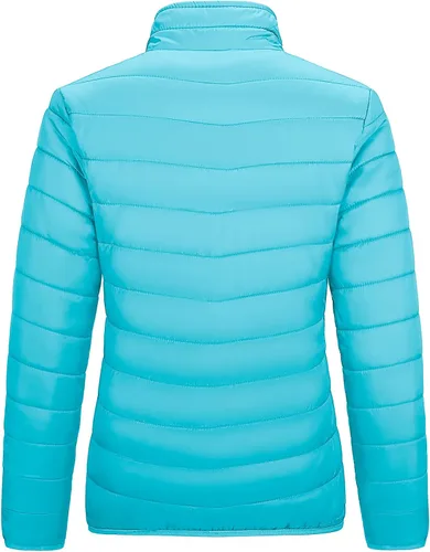 Vista 4 de Outdoor Ventures Women's Packable Full-Zip Short Puffer Jacket Insulated Quilted Warm Lightweight Winter Coat