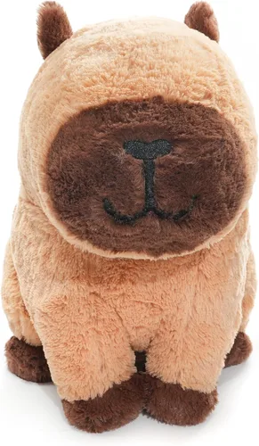 Vista 2 de WEIGEDU Peluche de Nutria Gigante de Peluche – 31 cm de Suave Juguete Kawaii para Niños y Adultos, Peluche de Animal Lindo Marrón, Almohada