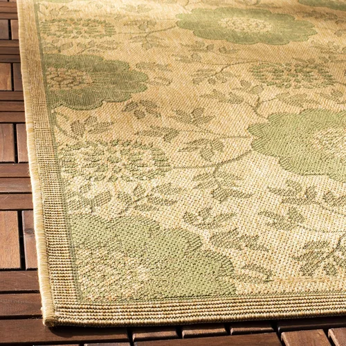Vista 4 de SAFAVIEH Courtyard Collection CY6948 - Alfombra decorativa para interiores y exteriores, impermeable, fácil de limpiar, 2 pies 3 pulgadas x 6 pies 7