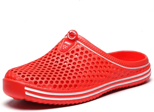 Vista 16 de LIBINXIF Zuecos de jardín para mujer, de malla, transpirables, sandalias de playa, zapatos de ducha, zapatos de agua, zapatos antideslizantes