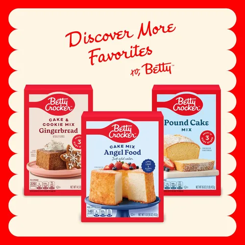 Vista 10 de Betty Crocker Pound Cake Mix, 16 onzas (paquete de 12)