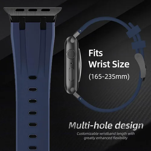Vista 5 de Raycarrey AP - Correas deportivas de lujo para Apple Watch Band Ultra 3/2/1 1.929 in 1.811 in 1.772 in 1.732 in 1.654 in 1.614 in 1.575 in 1.496 in