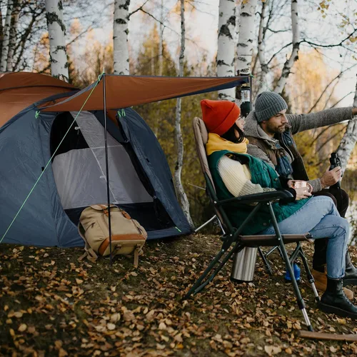 Vista 7 de ICECO Tiendas de campaña para habitación oscura para 4 personas, tiendas de campaña para acampar 3/4 personas, impermeable, resistente al viento
