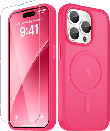 Vista 956 de Funda para Google Pixel 10 Pro XL, cubierta magnética mate, color negro Fit for MagSafe, Screen Protector included, Shockproof Military Grade