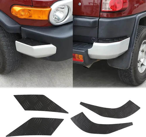 Vista 9 de Protector lateral de parachoques delantero para Toyot@ FJ Cruiser 2007-2021 aleación de aluminio para parachoques delantero de coche, tiras