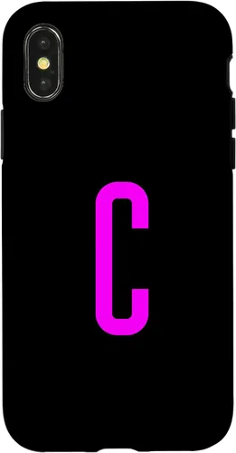 Vista 5 de iPhone 16 Letter C Magenta Favorite Initial Monogram Case