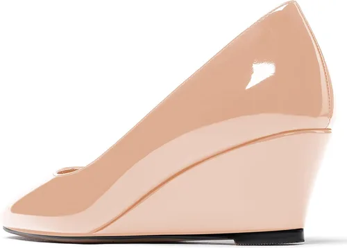 Vista 7 de WAYDERNS Zapatos de tacón bajo con cuña de tacón bajo para mujer de 2 pulgadas
