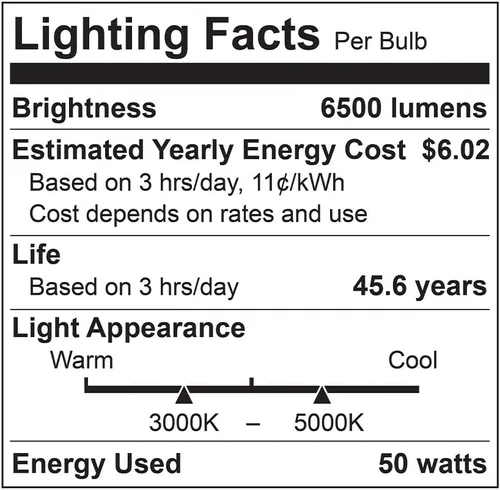 Vista 7 de Euri Lighting EUD4-50W103sw-S, Linkable 4FT DUAL CCT Lineal Up/Down Light, 50W, 6500lm, 3000K/4000K/5000K, 120-277V, Clasificación de humedad, 0-10V