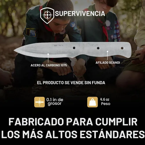 Vista 3 de Condor herramienta y cuchillo, hoja de Bushlore de 10.95 cm