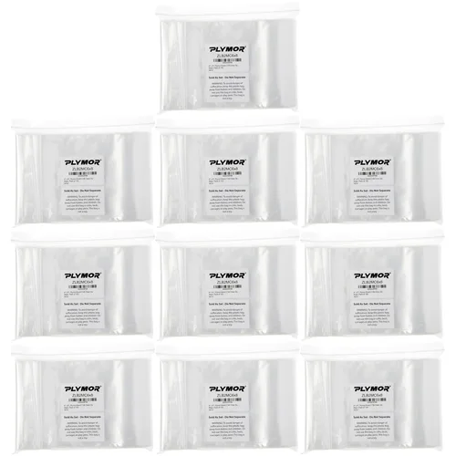 Vista 4 de Bolsas de plástico reutilizables con cierre de Plymor 6x8 pulgadas, 1000 Plastic poly bags for hardware, crafts, beads, jewelry, cosmetics, candy