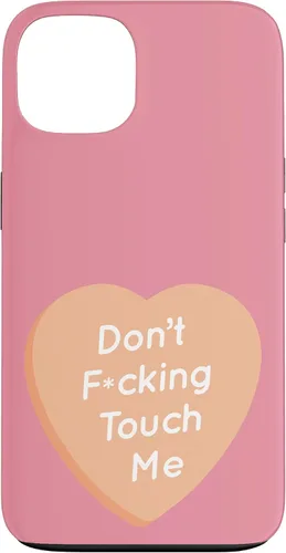 Vista 7 de Don't F Touch Me - Carcasa para iPhone 17, diseño de texto de corazón