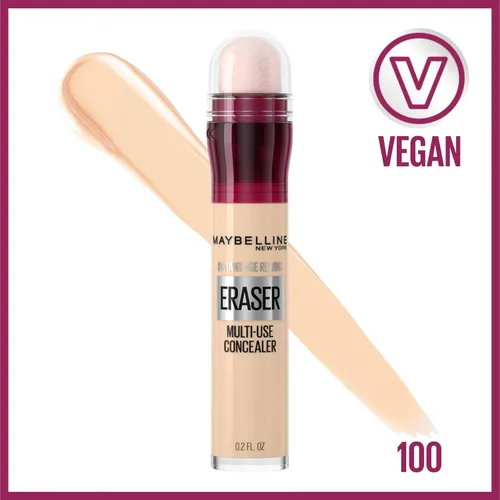 Vista 2 de Maybelline Instant Age Rewind Eraser - Corrector multiusos para tratamiento de círculos oscuros, 100, 1 unidad (el embalaje puede variar)